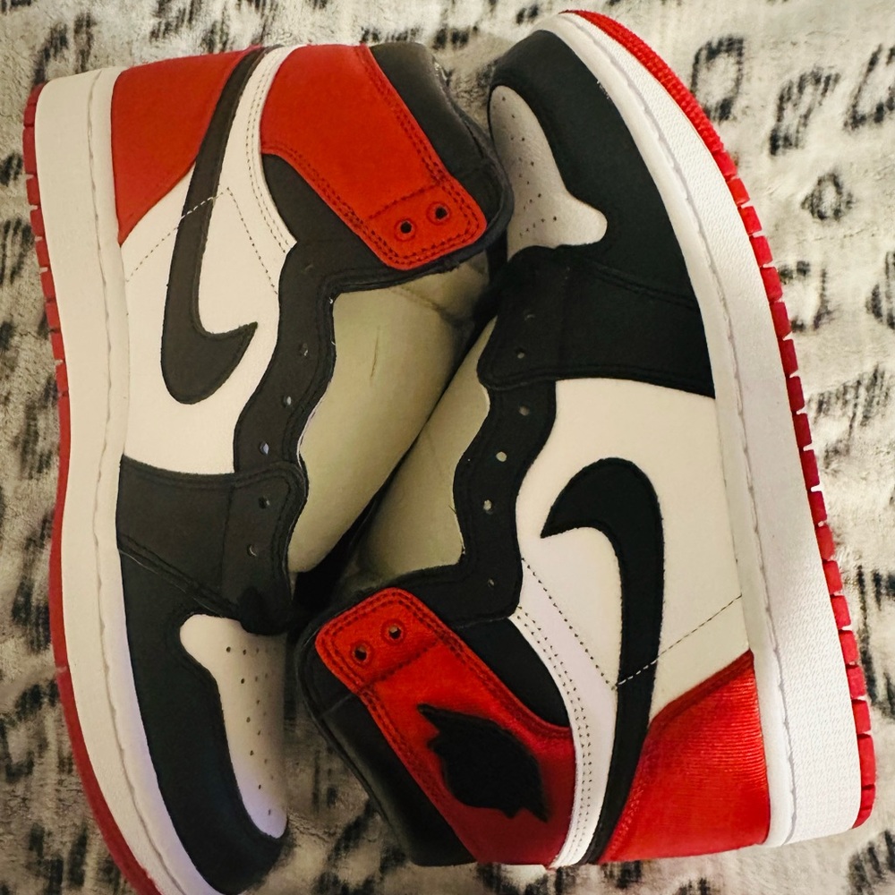 Nike Kids Black, Red, and White Sneakers